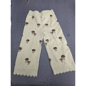 Modern Moments Mushroom Print Knit Leggings 12M Baby‎ Toddler Cream Brown